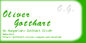 oliver gotthart business card